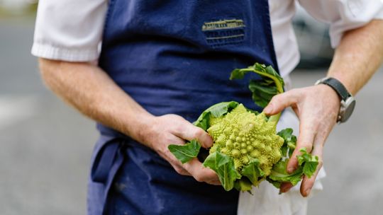 homegrown food at Virginia Park Lodge